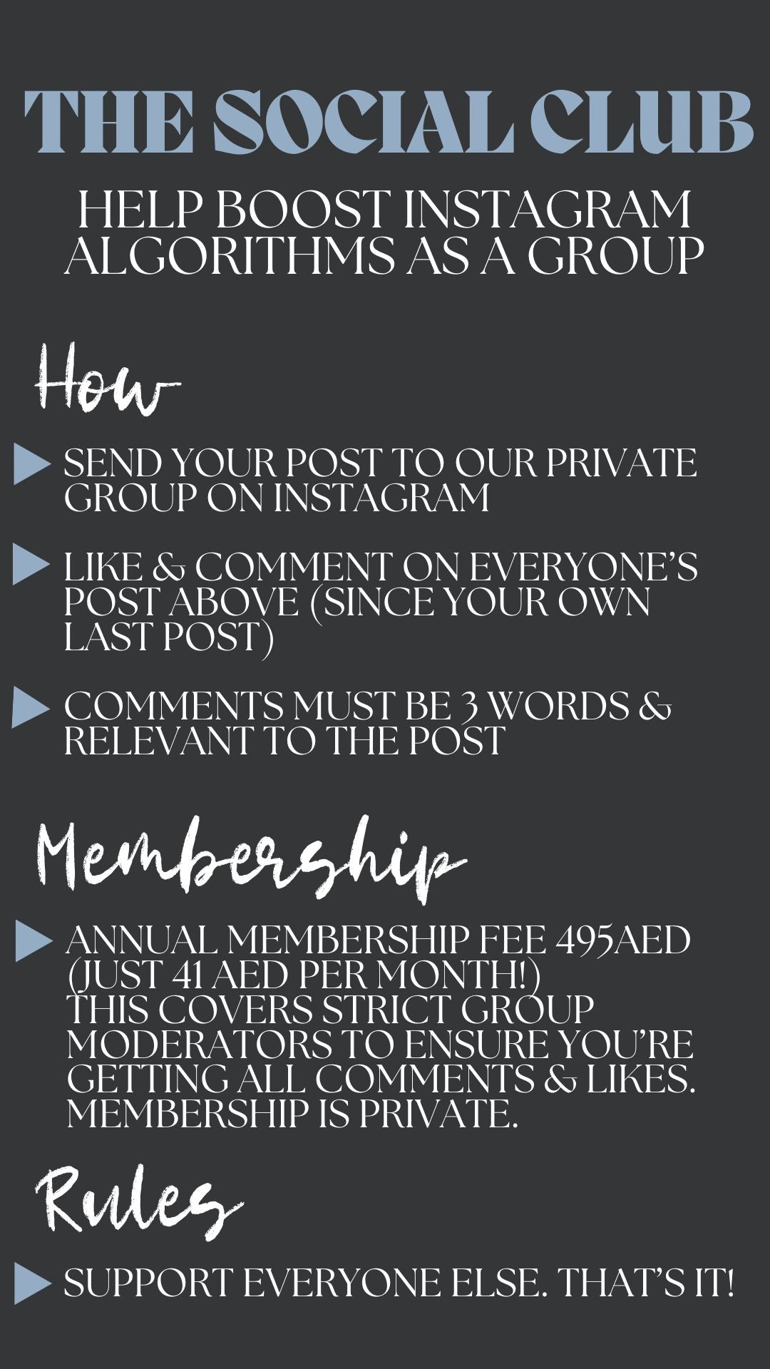 Instagram - Engagement PREMIUM Social Club