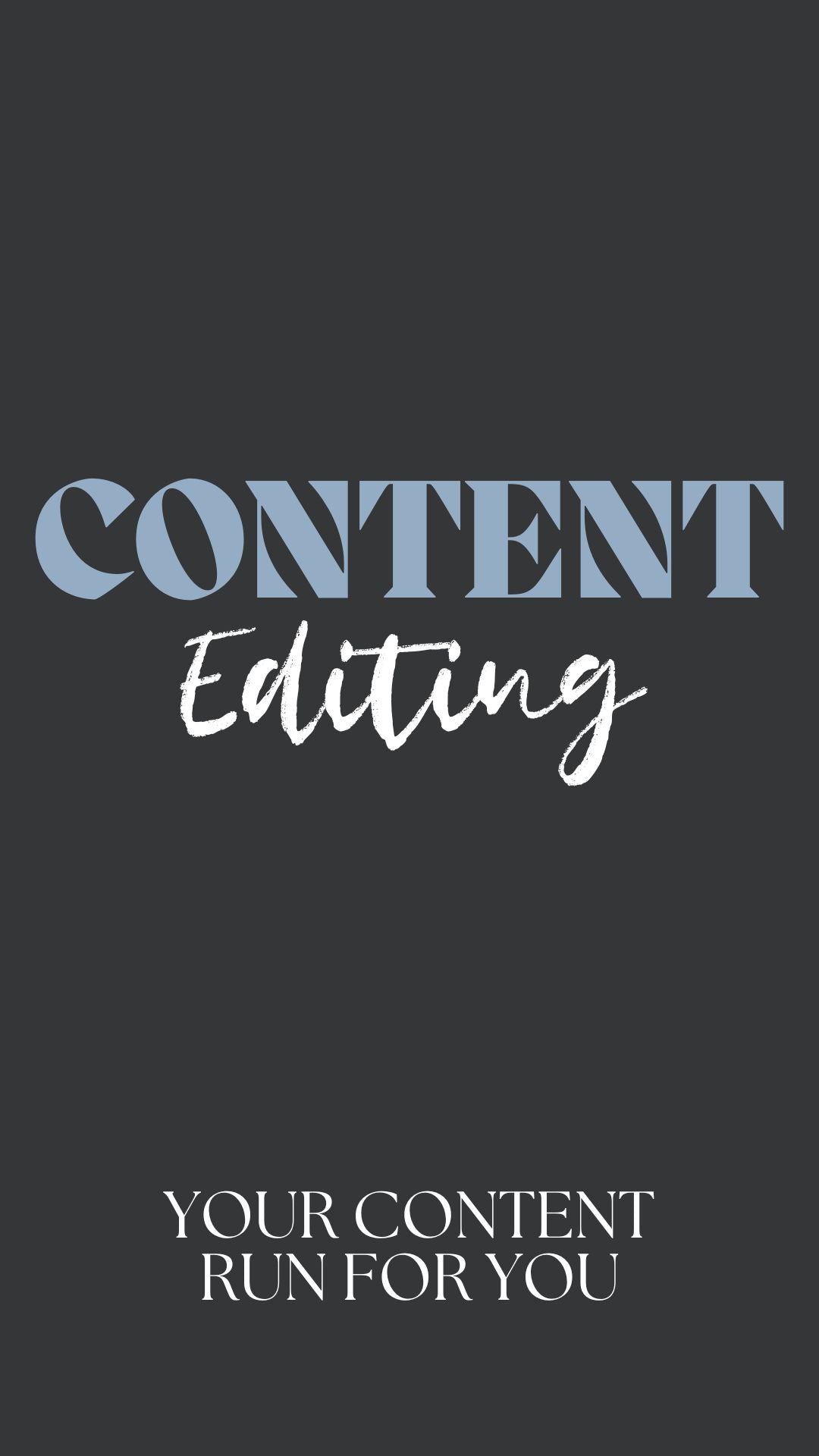 Content Editing Packages